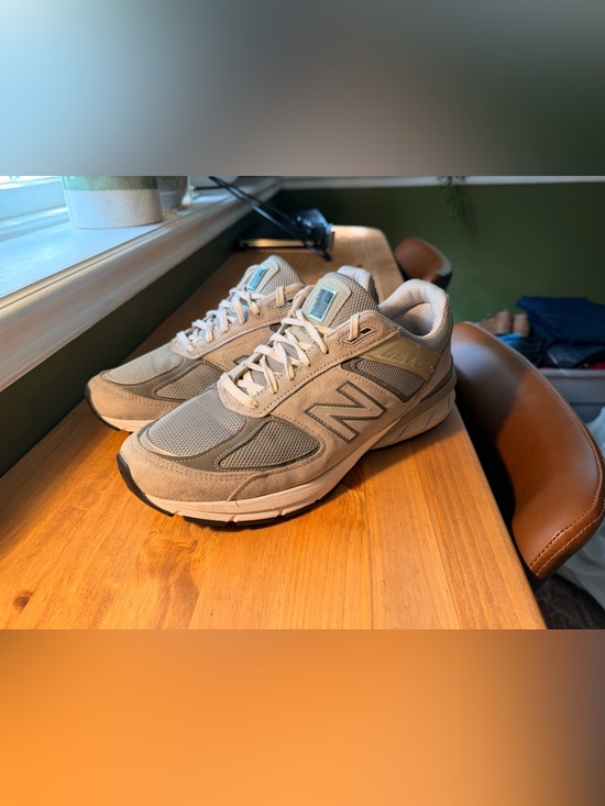 New Balance Other - New Balance Men's 990v5 Light Gray Suede & Mesh Sneakers
